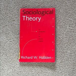 Sociological Theory Book by Richard W. Hadden